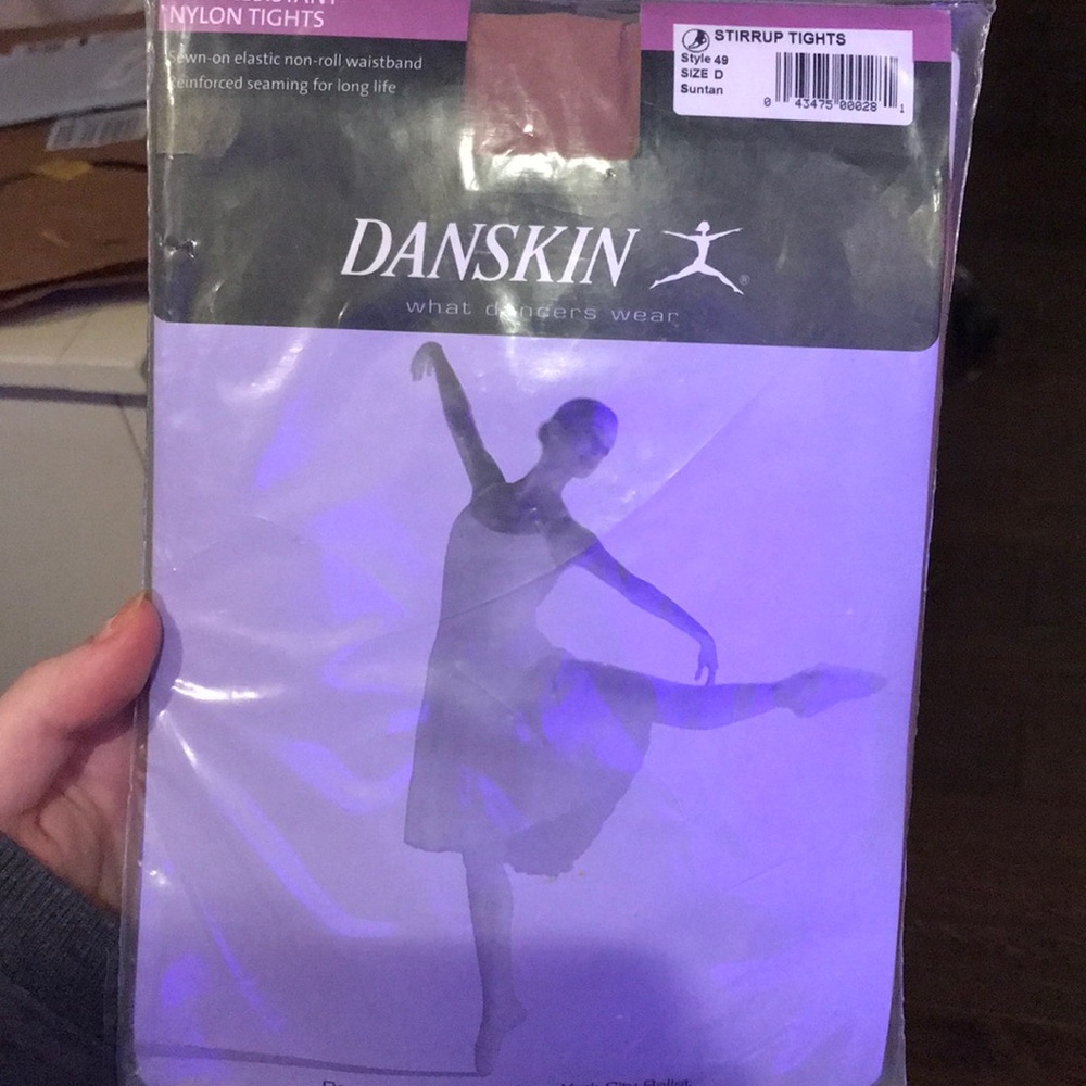 NEW DANSKIN tan tights ballet